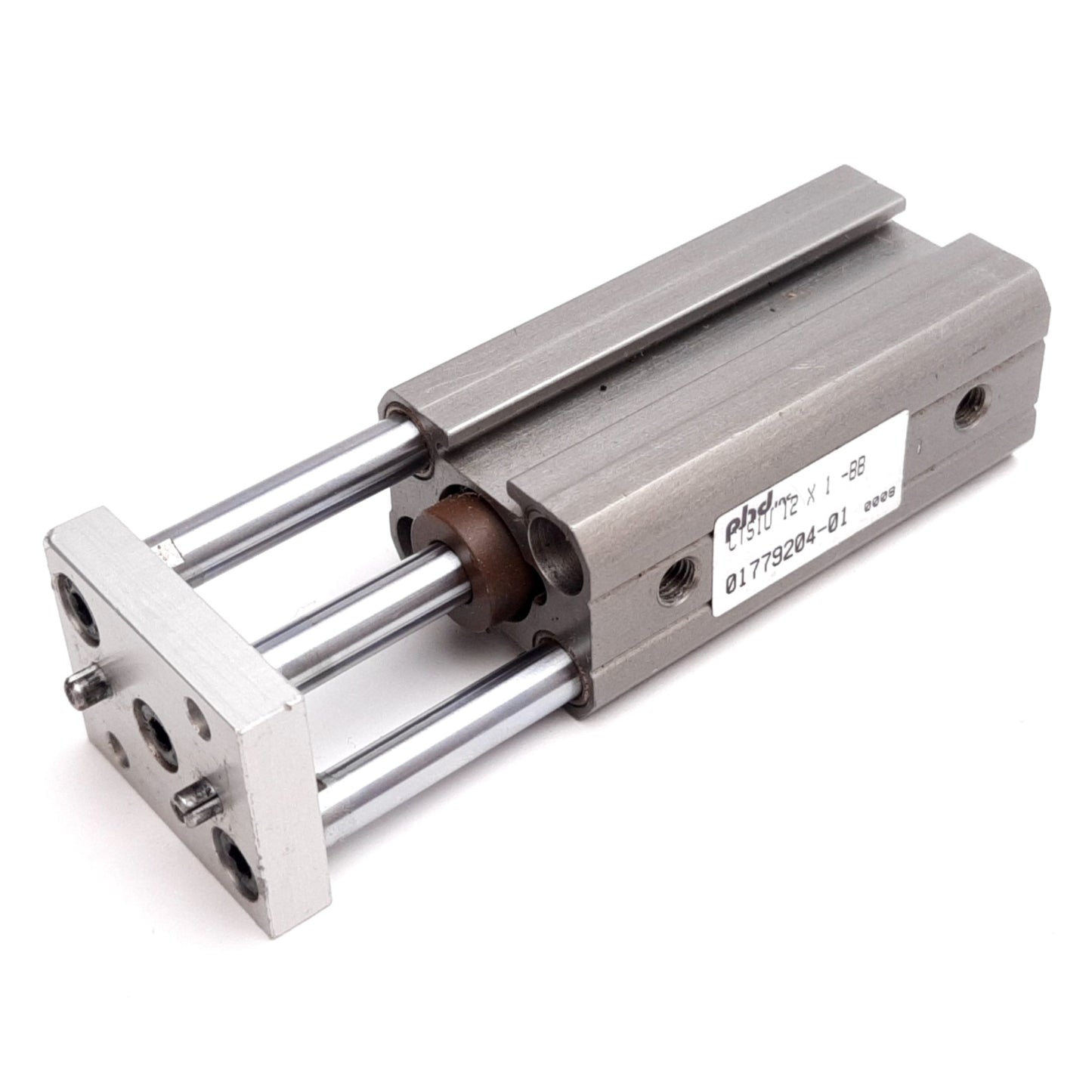 Used Phd CTS1U 12X1-BB Guided Compact Cylinder, Bore: 12mm, Stroke: 1", 20-150psi