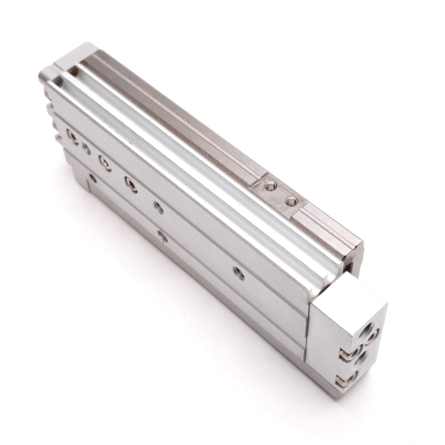Used SMC MXQ6-50P Air Slide Table, Bore: 6mm, Stroke: 50mm, 0.15-0.7MPa, M5x0.8