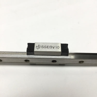 Used MiSUMi SSEBV 10 Ball Bearing Carriage Block Slide on 275mm Linear Guide Rail
