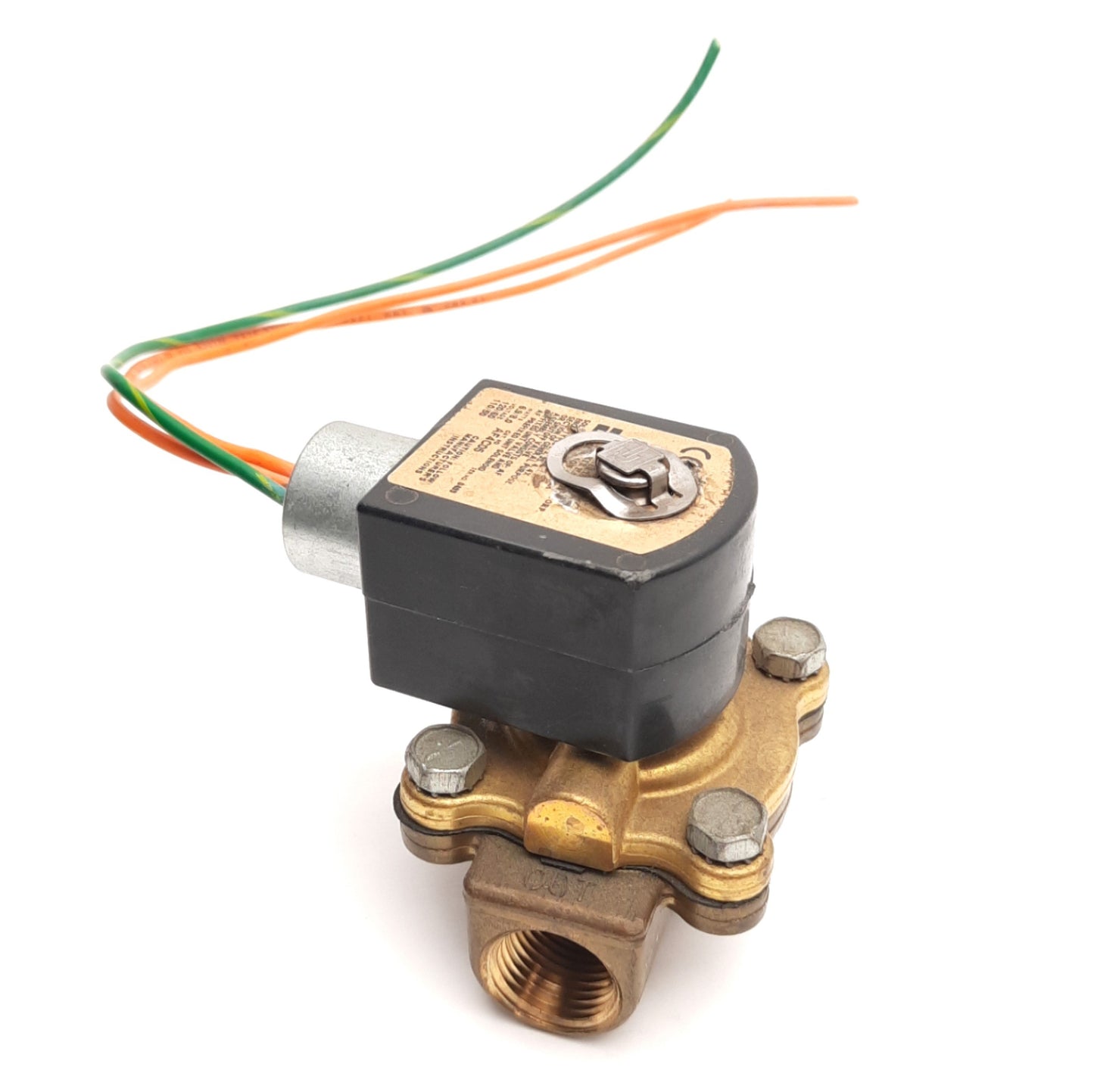 Used Skinner AF4C05 General Purpose Solenoid with 3/8" NPT Valve, 120V AC Coil