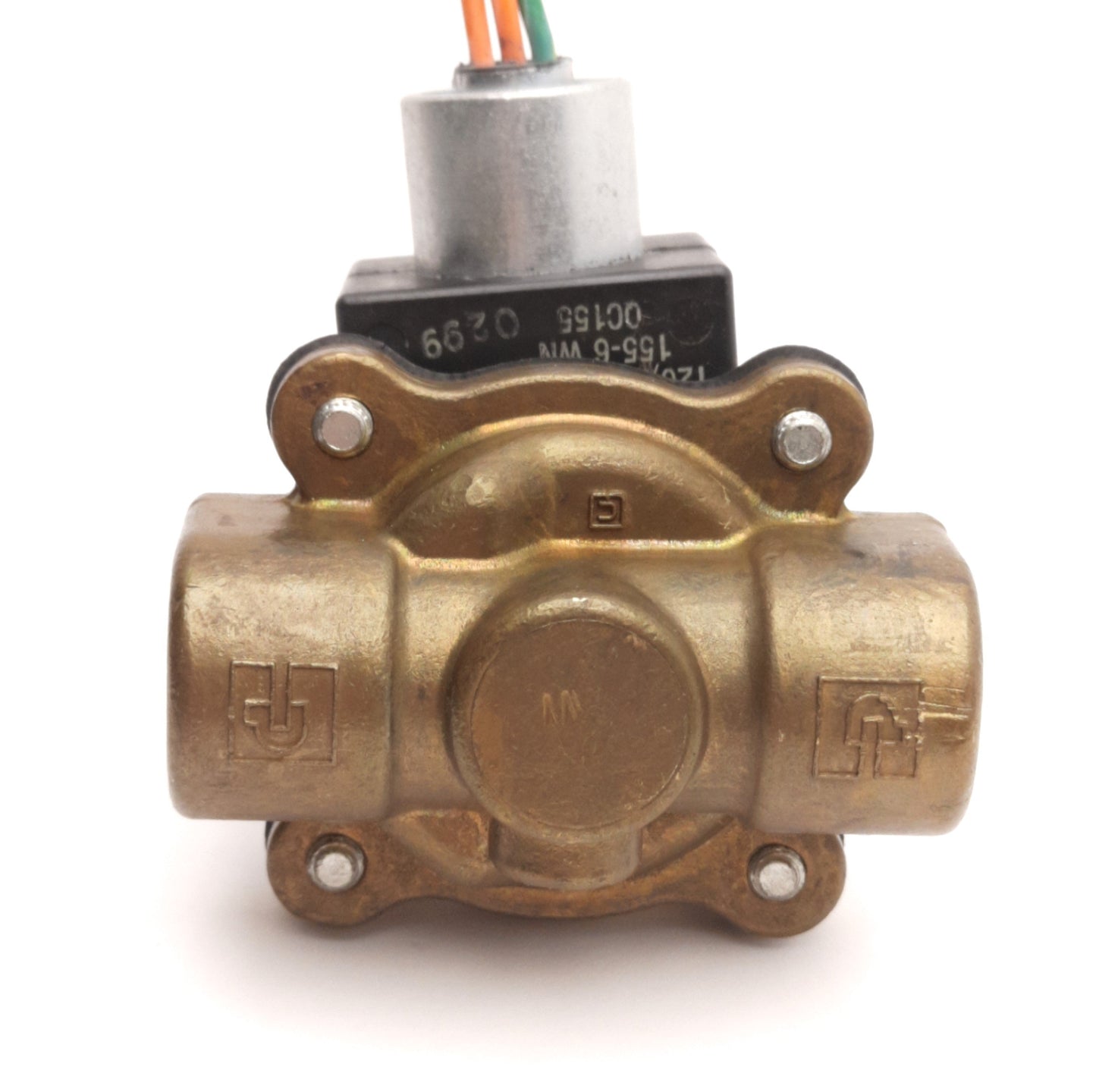 Used Skinner AF4C05 General Purpose Solenoid with 3/8" NPT Valve, 120V AC Coil