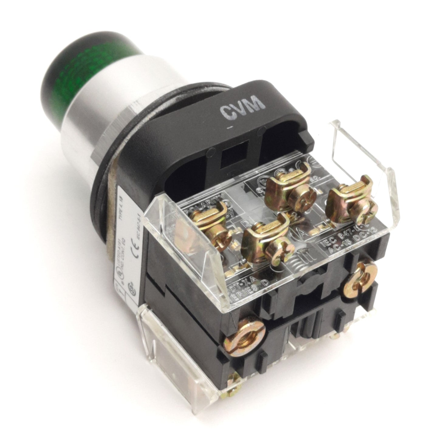 Used Allen Bradley 800T-QB24G Illuminated Pushbutton, Momentary, Green, 600V 10A