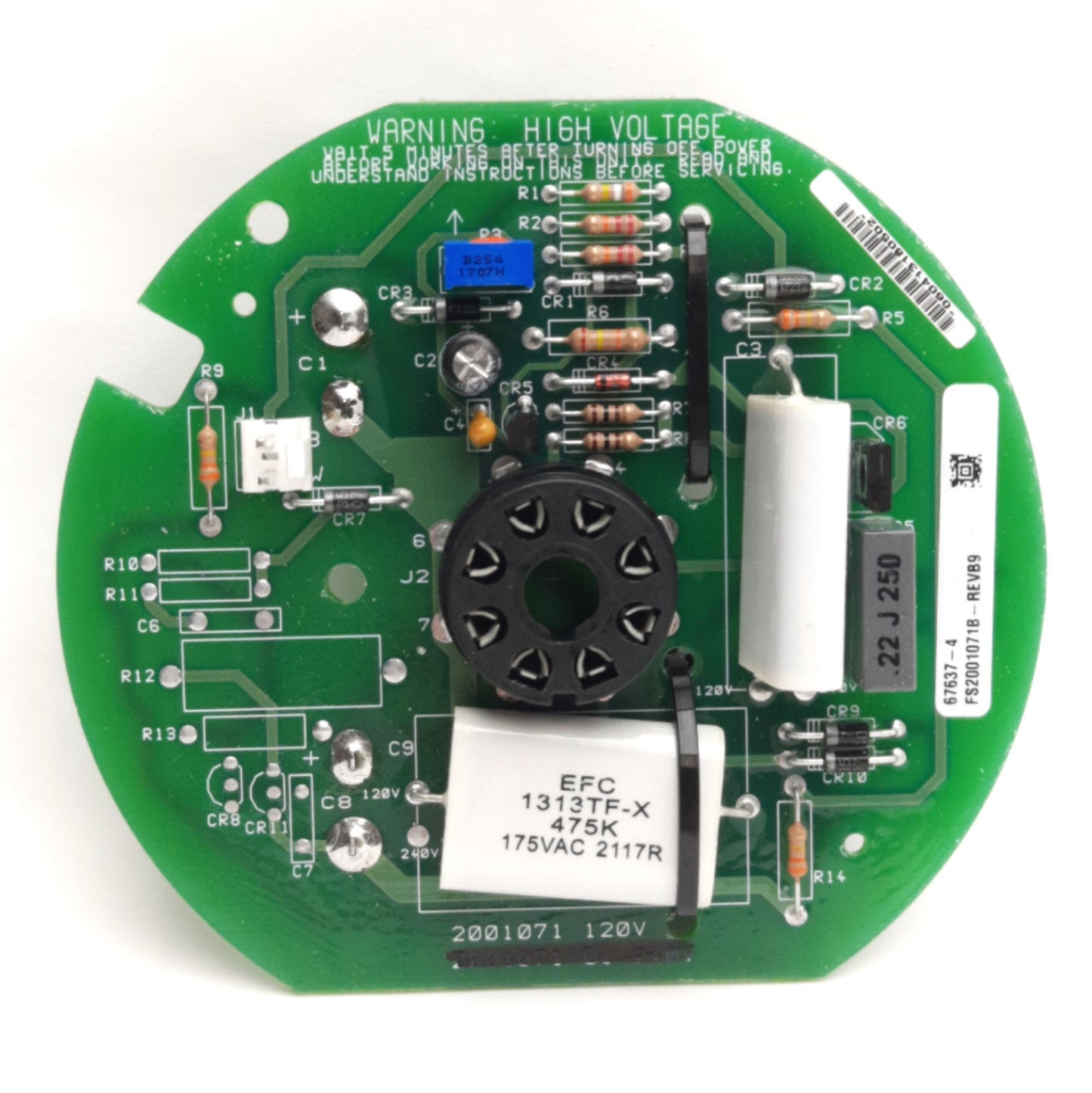Used Federal Signal 2001071 Strobe Light PCB for 151XST Series Signal Lights, 120V AC