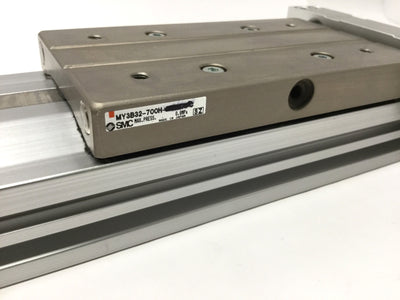 Used SMC MY3B32-700H Mechanically Jointed Rodless Cylinder 32mm Bore, 700mm Stroke