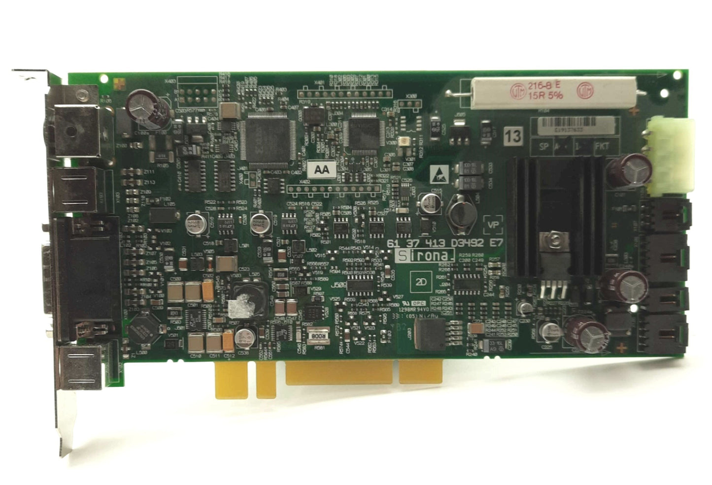 Used Sirona 61 37 413 D3492 E7 CEREC AC Bluecam Dental System Control Card