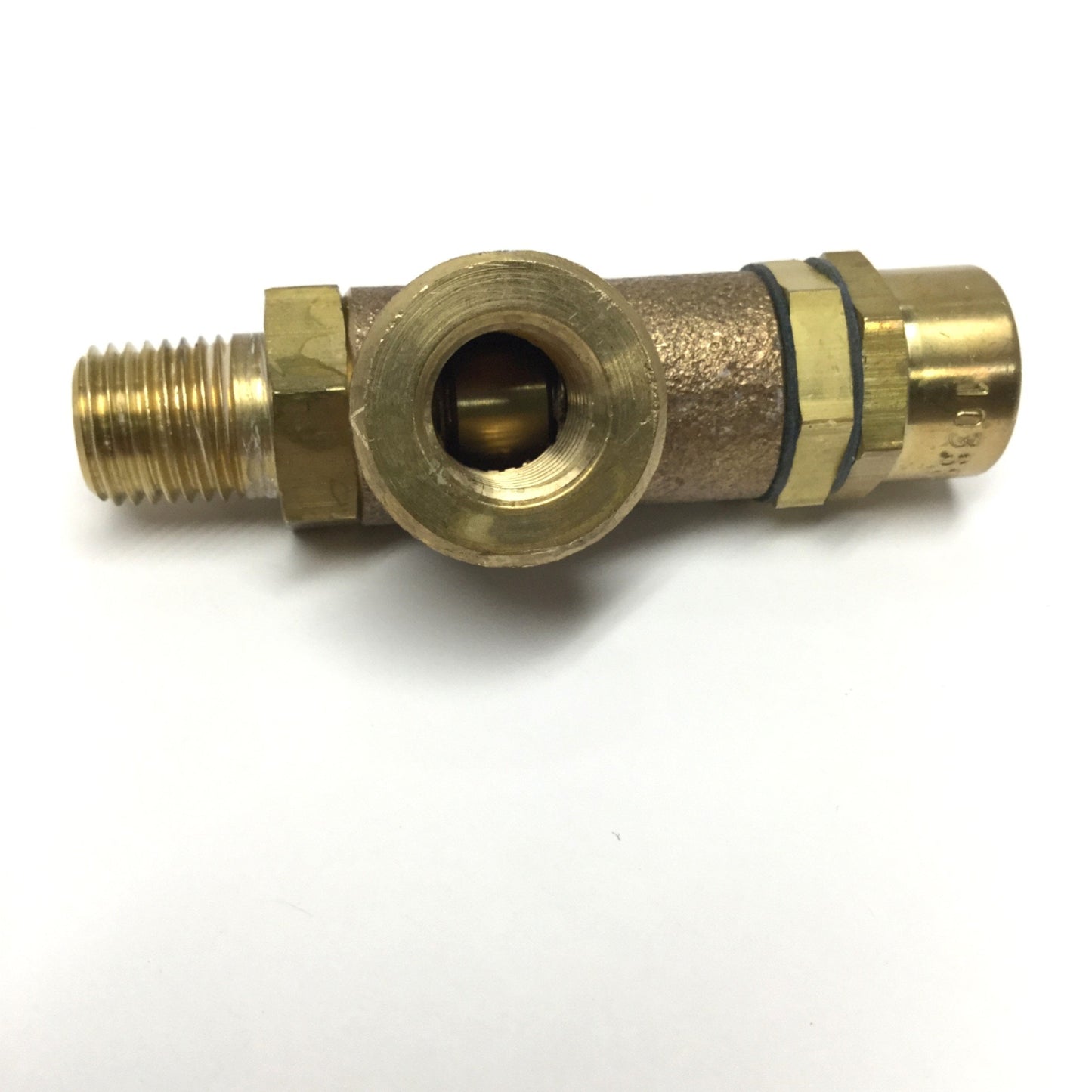 Used Kingston 103SS-2-015 Brass Side Relief Safety Valve, 1/4" NPT, 15psi Rating