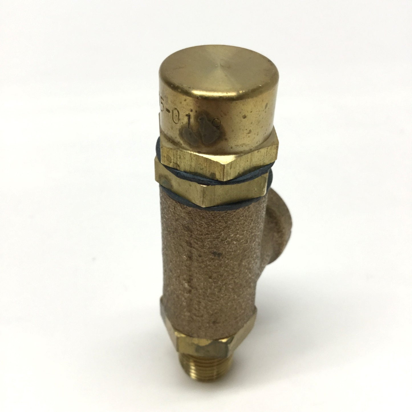 Used Kingston 103SS-2-015 Brass Side Relief Safety Valve, 1/4" NPT, 15psi Rating