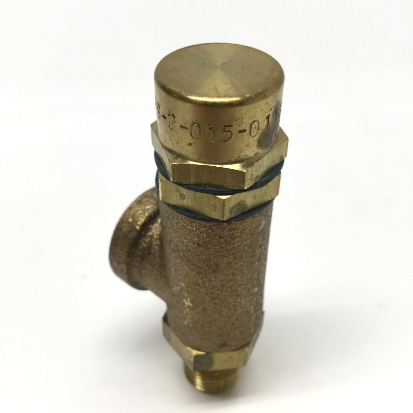 Used Kingston 103SS-2-015 Brass Side Relief Safety Valve, 1/4" NPT, 15psi Rating