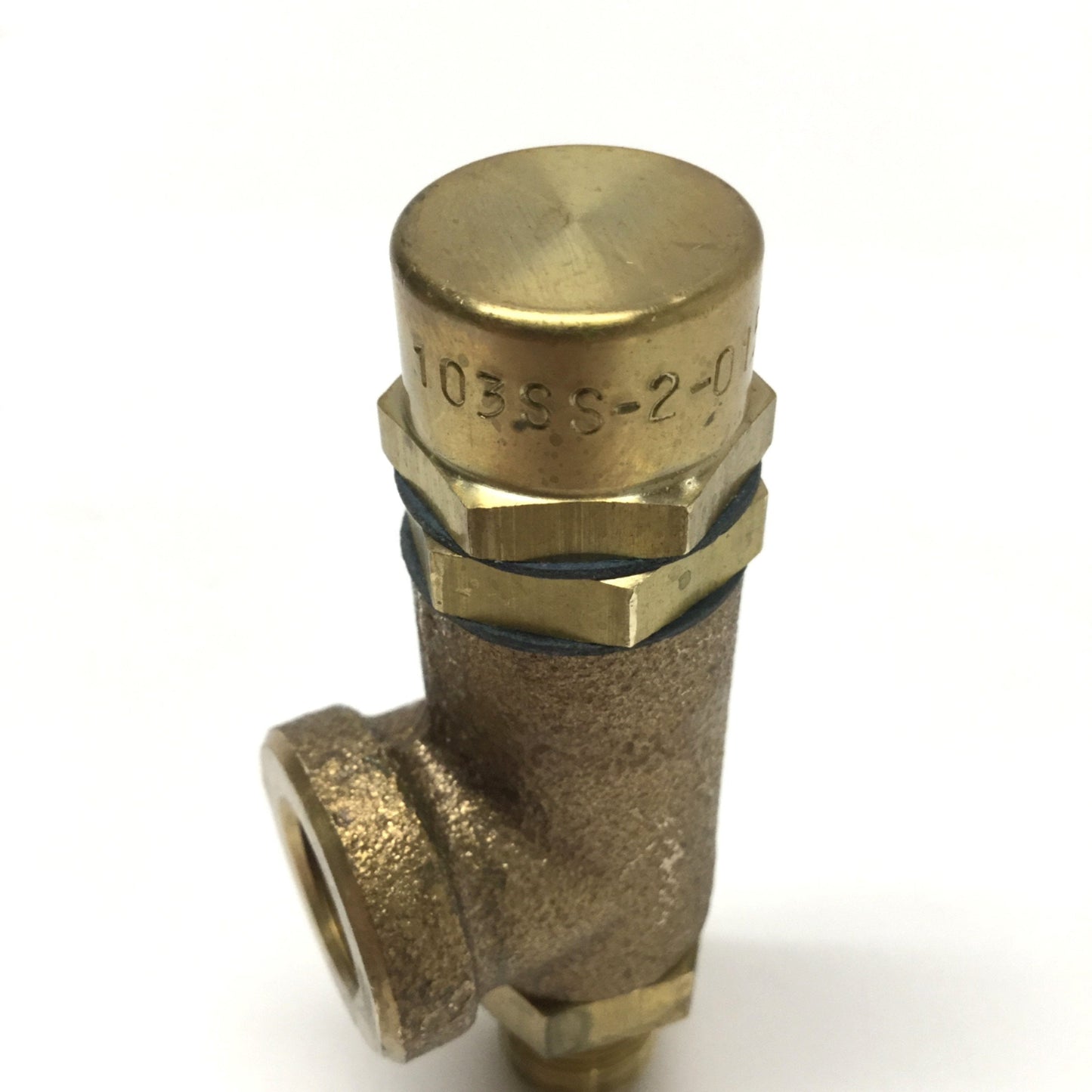 Used Kingston 103SS-2-015 Brass Side Relief Safety Valve, 1/4" NPT, 15psi Rating
