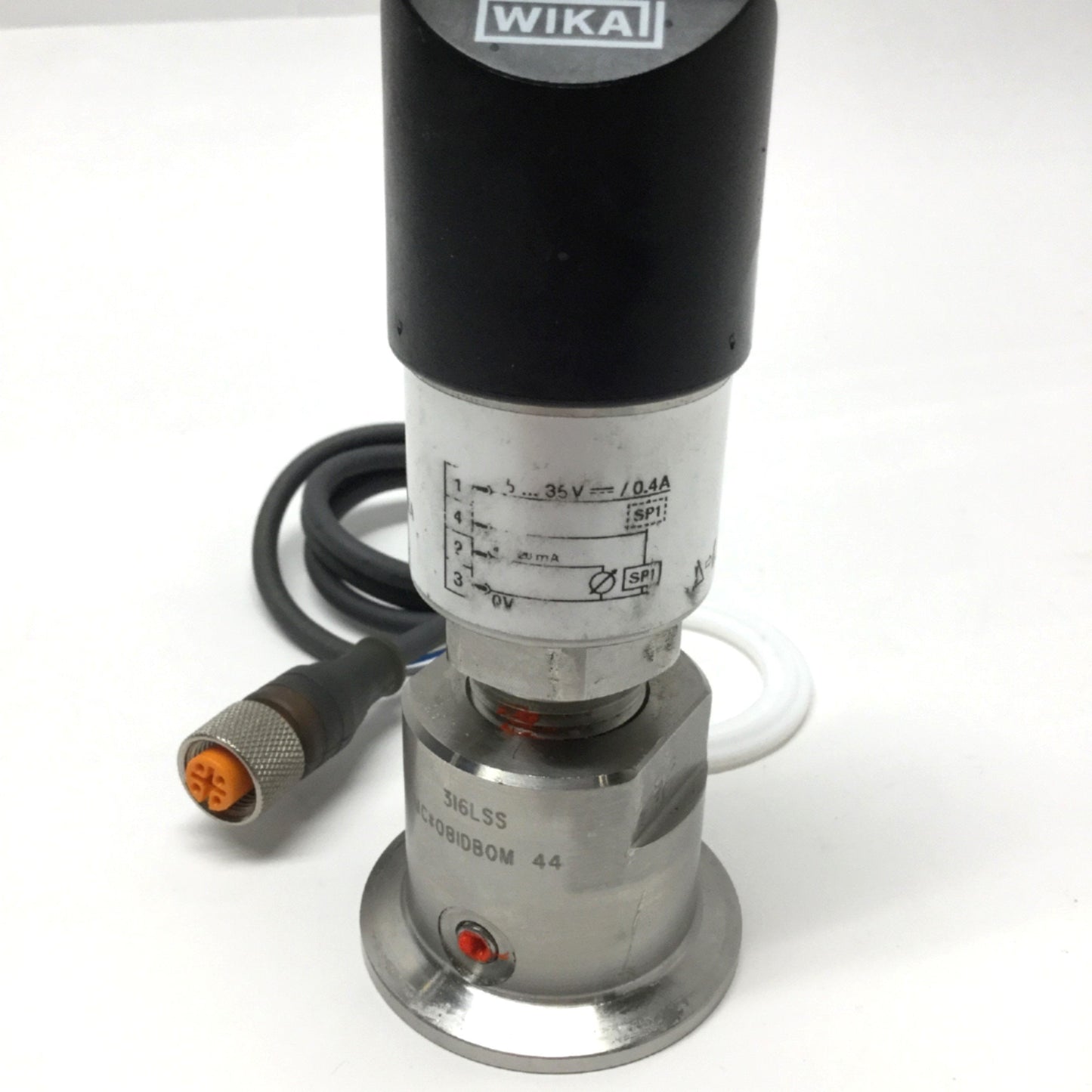 Used Wika PSD-4 Electronic Pressure Switch w/Display 0-500psi, 15-35VDC, 4-20mA Out