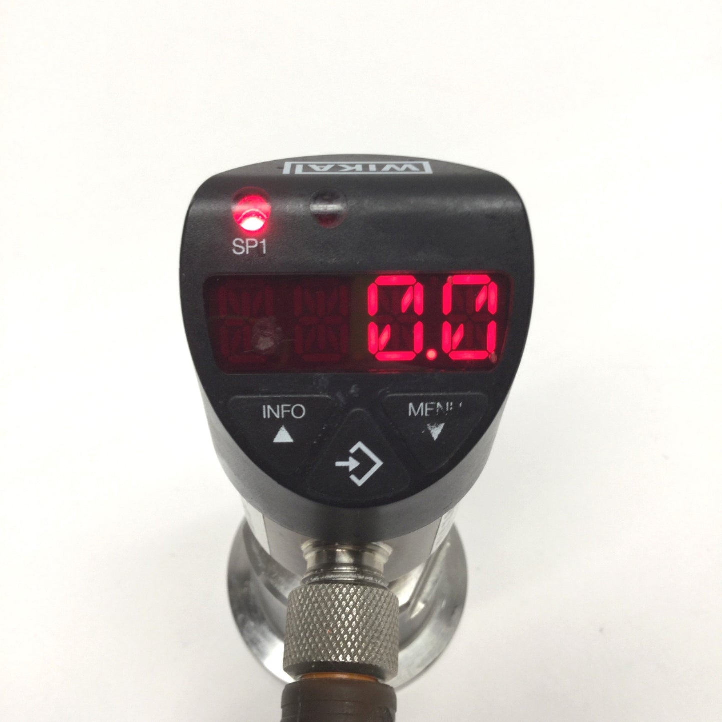Used Wika PSD-4 Electronic Pressure Switch w/Display 0-500psi, 15-35VDC, 4-20mA Out