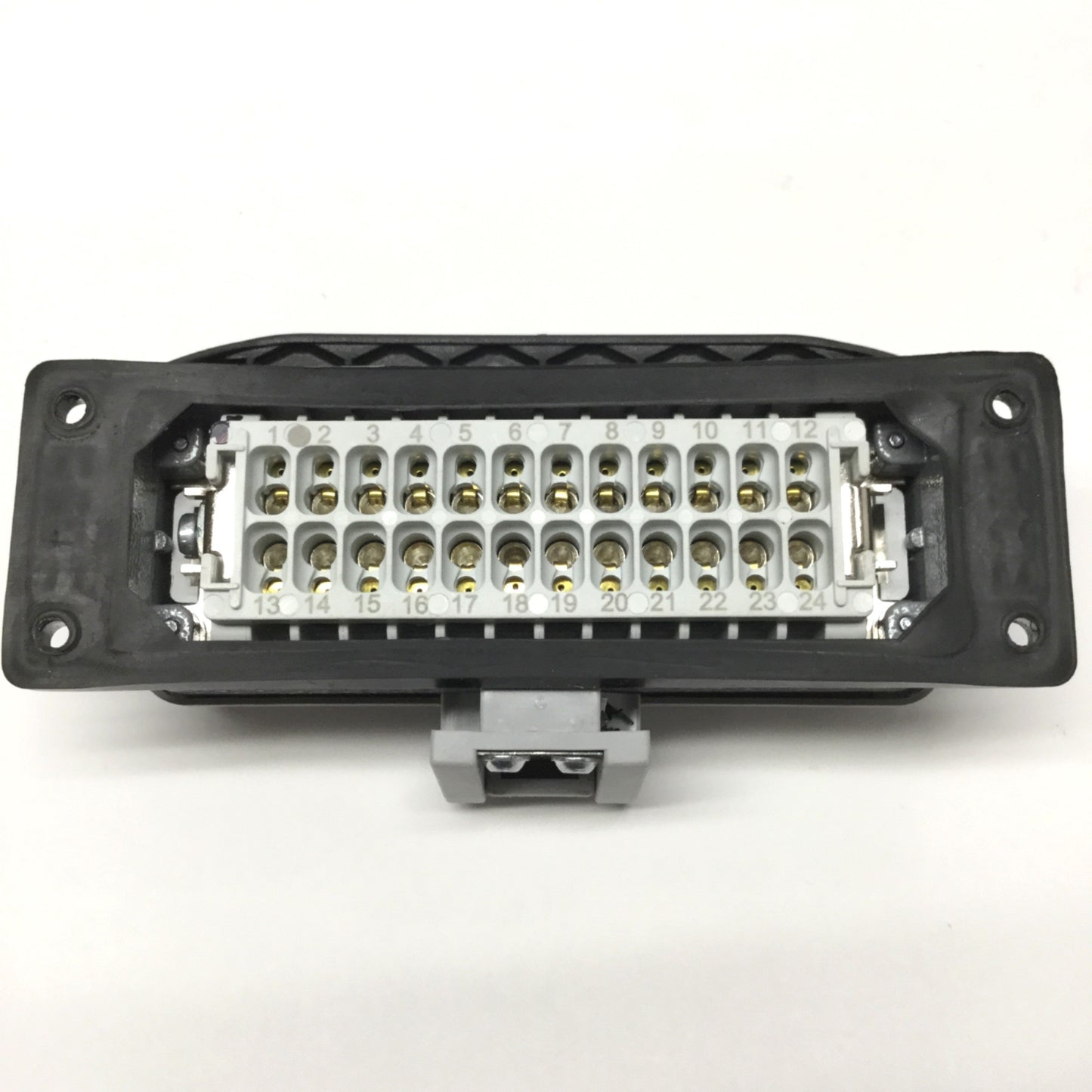 Used Walther PB424/MS224 Panel Mount Connector Housing w/24-Pole Male Plug Insert