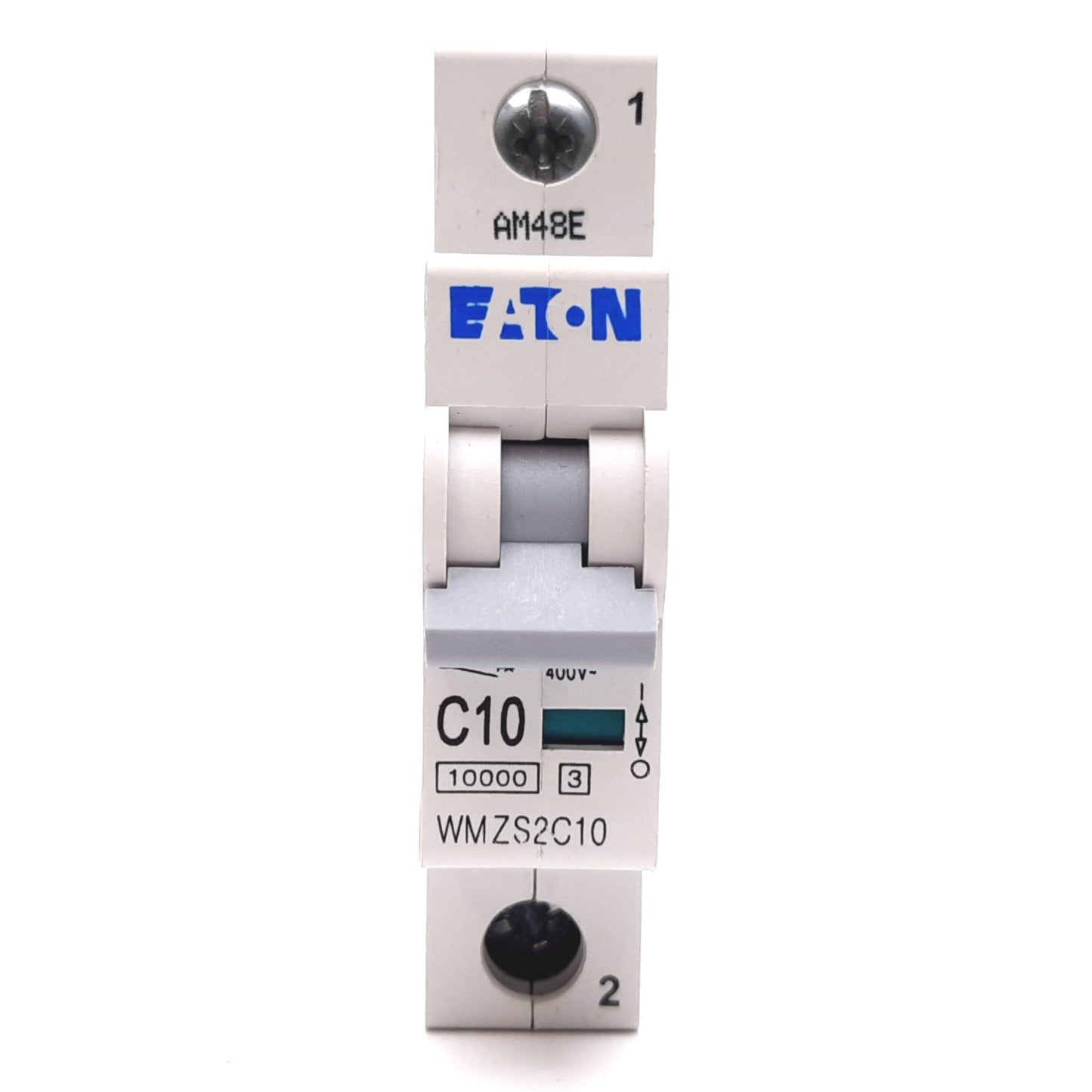 Used Eaton WMZS1C10 Circuit Breaker, 1-Pole, C-Curve, Rating: 10A 230/400VAC