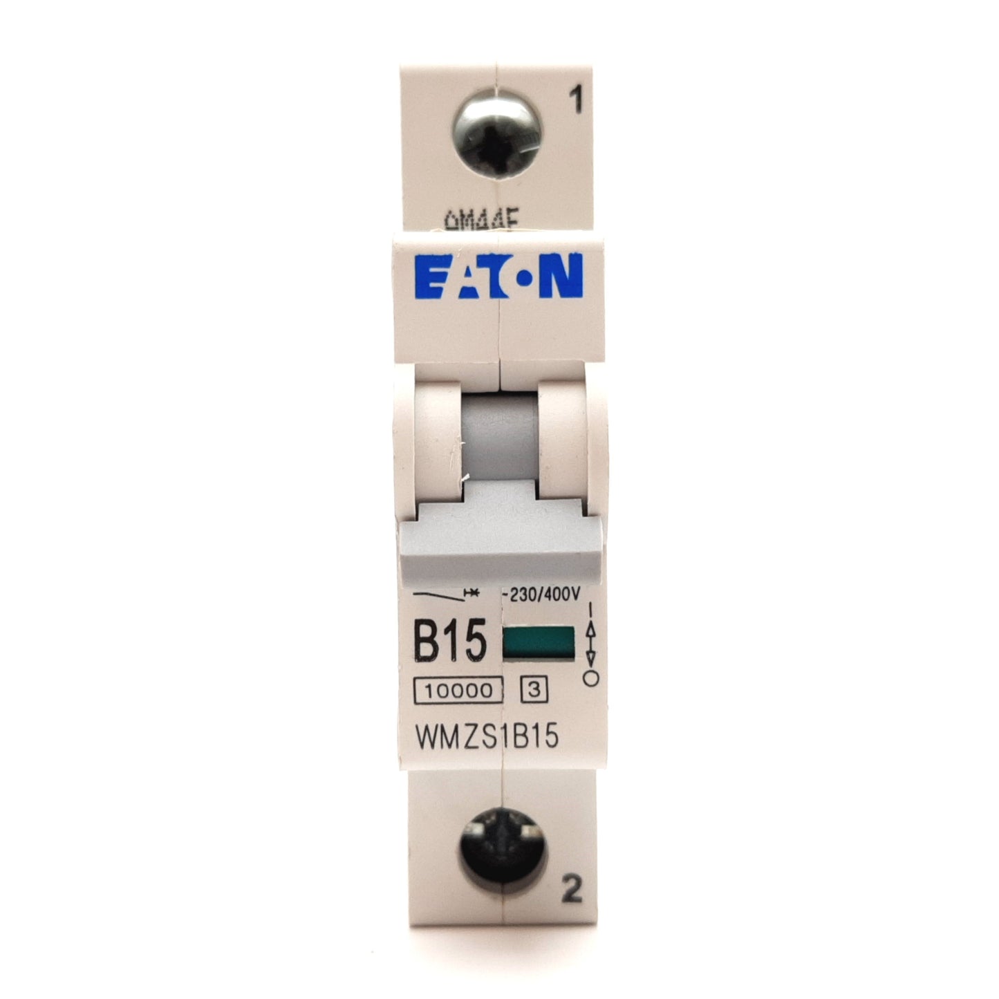 Used Eaton WMZS1B15 Circuit Breaker, 1-Pole, B-Curve, Rating: 15A 230/400VAC
