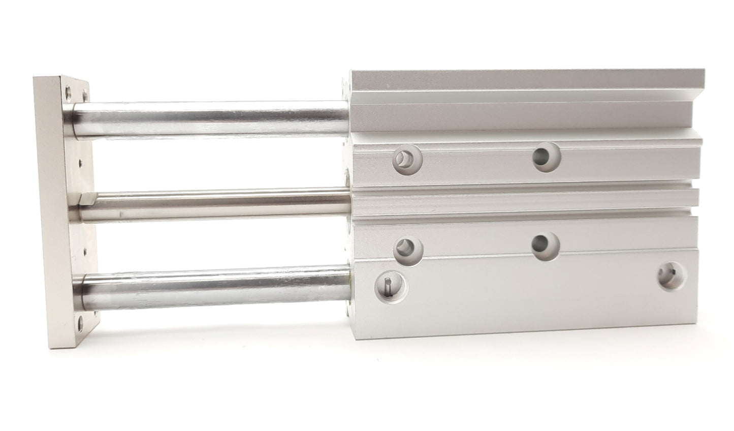 New SMC MGPM20-75Z Compact Guide Cylinder 1.0MPa, 20mm Bore, 75mm Stroke