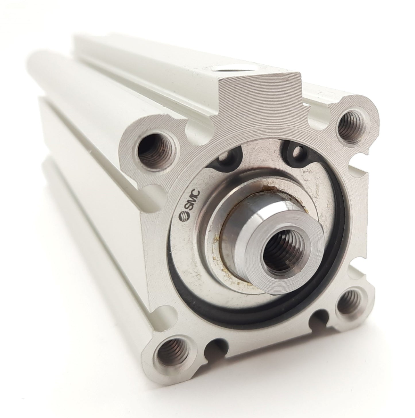 New SMC CDQ2A32-100DCZ Double Action Compact Cylinder 1MPa, 32mm Bore, 100mm Stroke