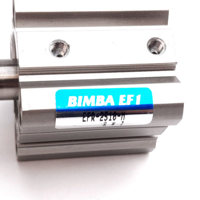 Used Bimba EFR-2510-M Pneumatic Cylinder, Spring Extend, Bore: 25mm, Stroke: 10mm