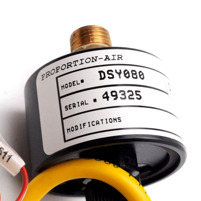 Used Proportion Air DSY080 Pressure Transducer, 0-80psi, Output: 4-20mA, 1/4" NPT