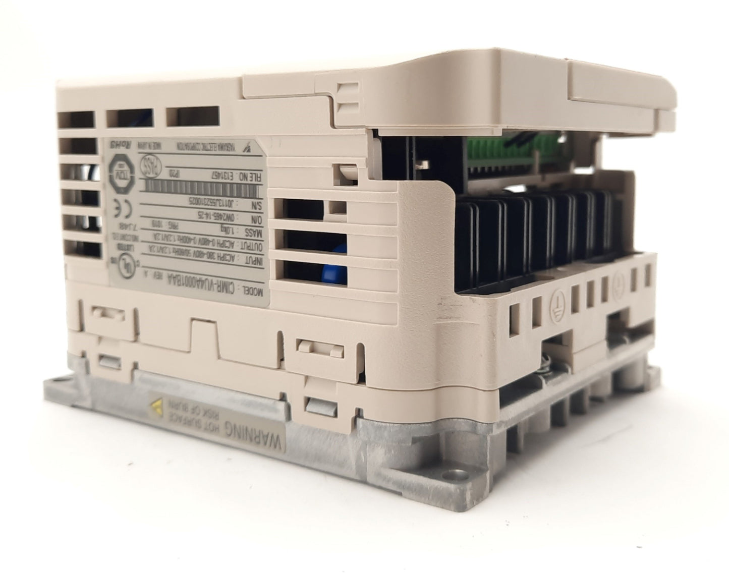 Used Yaskawa CIMR-VU4A0001BAA Open Chassis Variable Frequency Drive 3 Phase 460V 1.2A