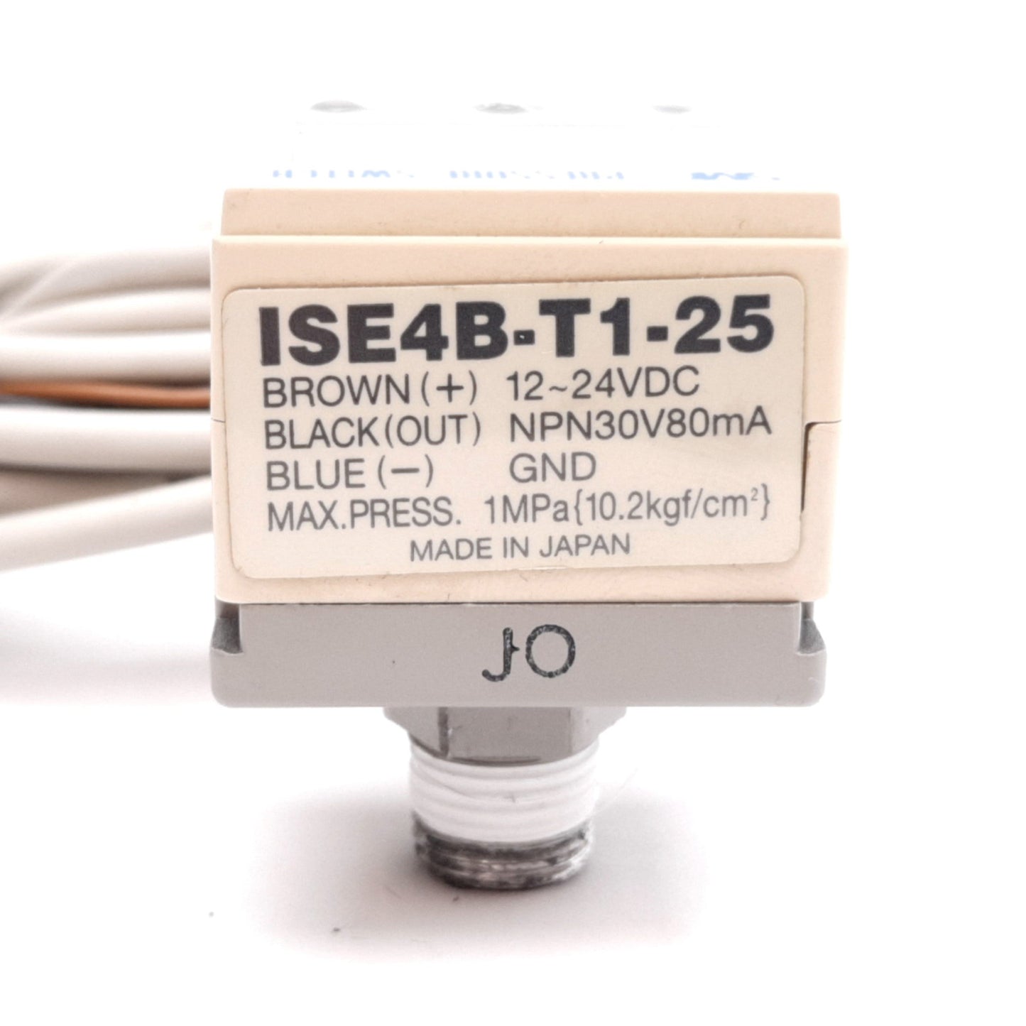 Used SMC ISE4B-T1-25 Digital Pressure Switch, 12-24VDC, NPN, 12-24VDC, 1/8" NPT