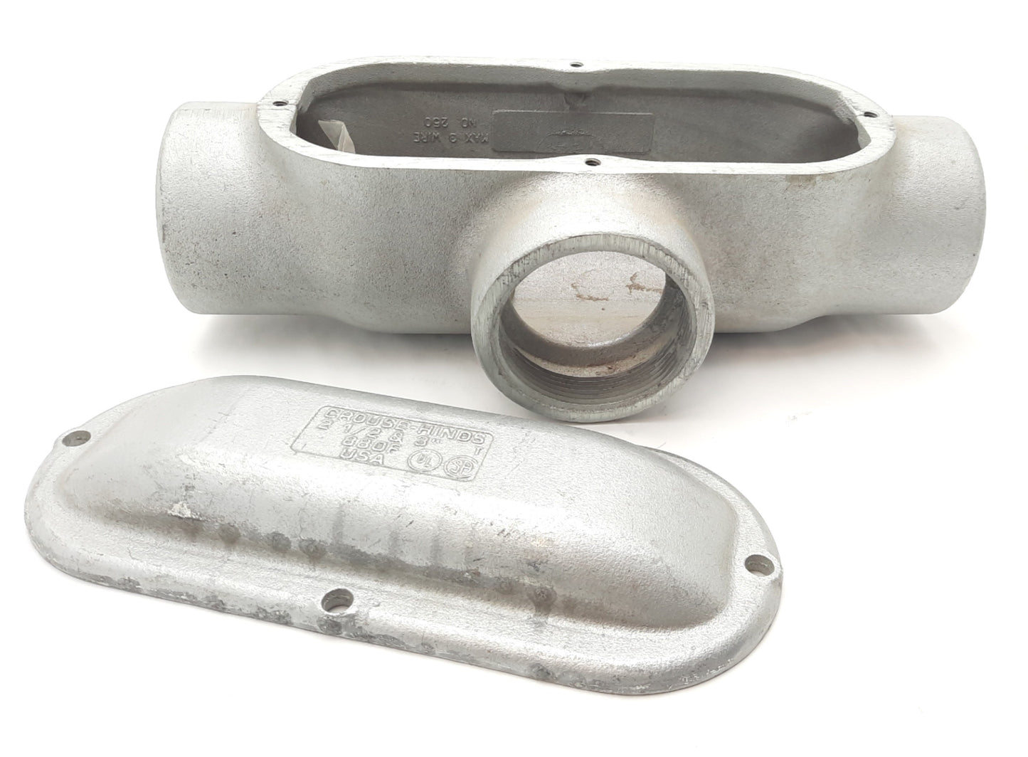 Used Eaton Crouse-Hinds T88 Series Condulet Form 8 Conduit Outlet Body, T Shape, 3"