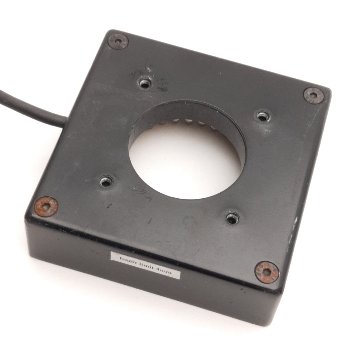 Used CCS QSQ-070070-SW Machine Vision Light, White, M12 4-Pin, 24V DC, 32mm Bore