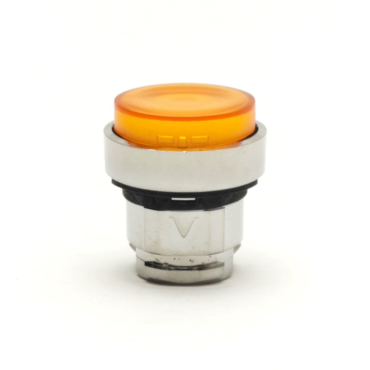 New Lot of 5 Schneider Electric ZB4 BW153 Push Button, Orange Extended, Illuminated