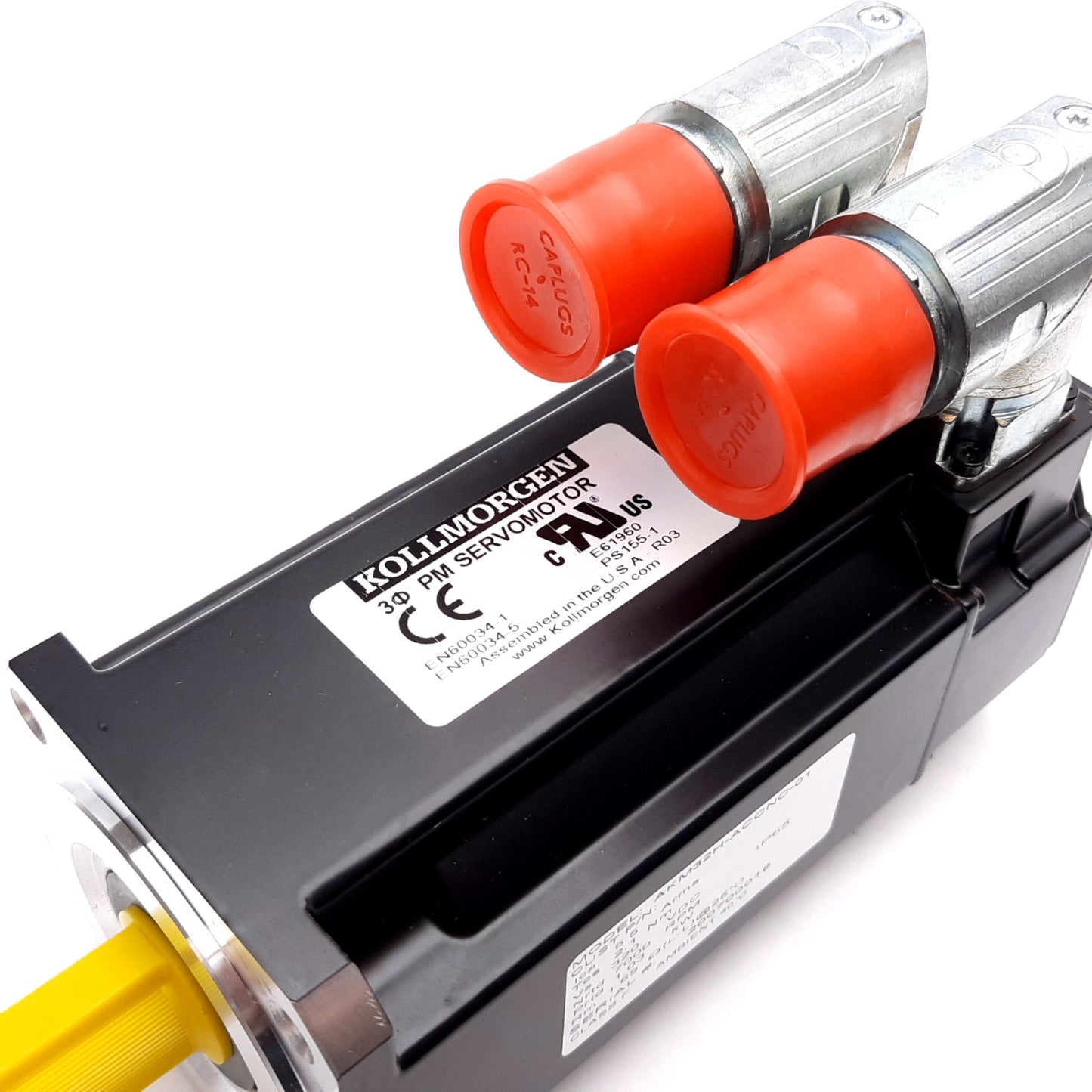 New Kollmorgen AKM32H-ACCNC-01 Servo Motor, 1.03kW, 320VDC, 7000RPM, Shaft: 14mm