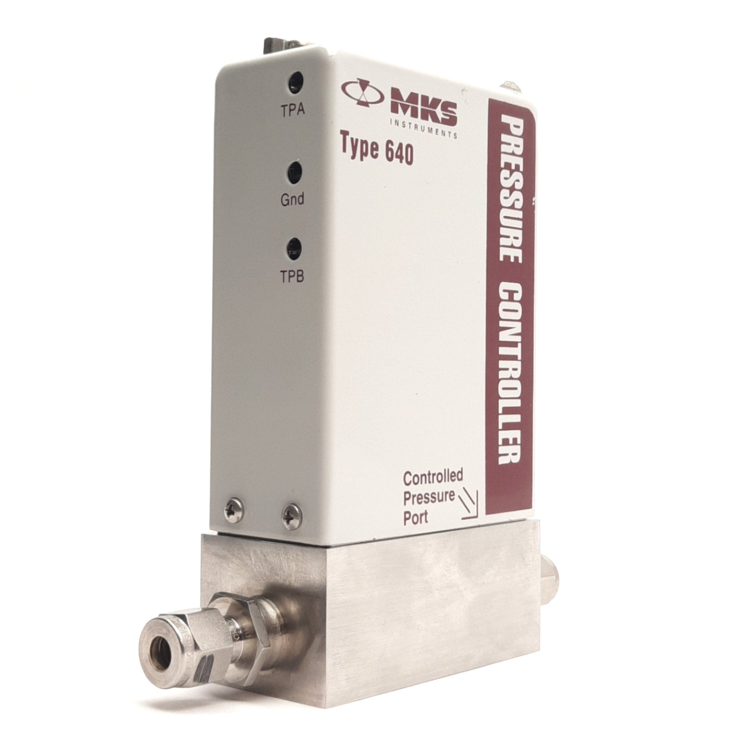 Used MKS Instruments 641A51TS1V52V Pressure Controller, 1/4" Swagelok, 50 Torr Range