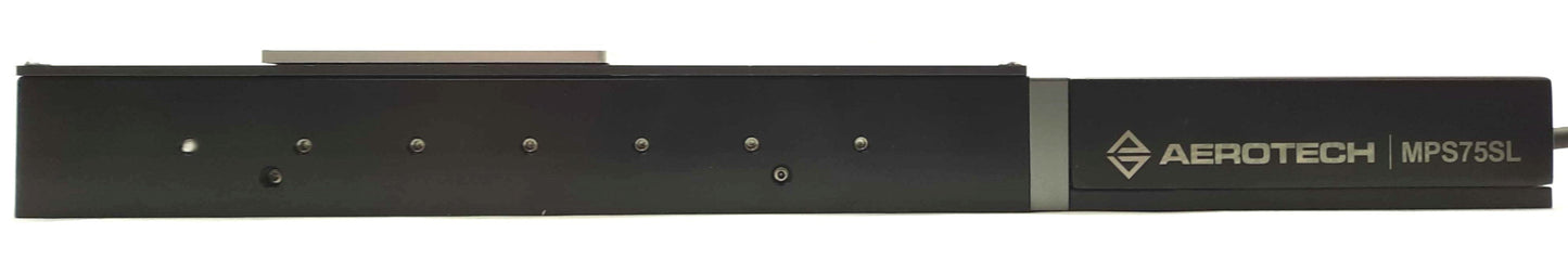 Used Aerotech MPS75SL-100-TTM-B1MM-DC DC Servo Screw Positioner 100mm Travel 1mm Lead