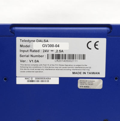 Used Teledyne DALSA GEVA300-4 Vision System Controller, Sherlock Ver:7.2.2.0, 64-Bit