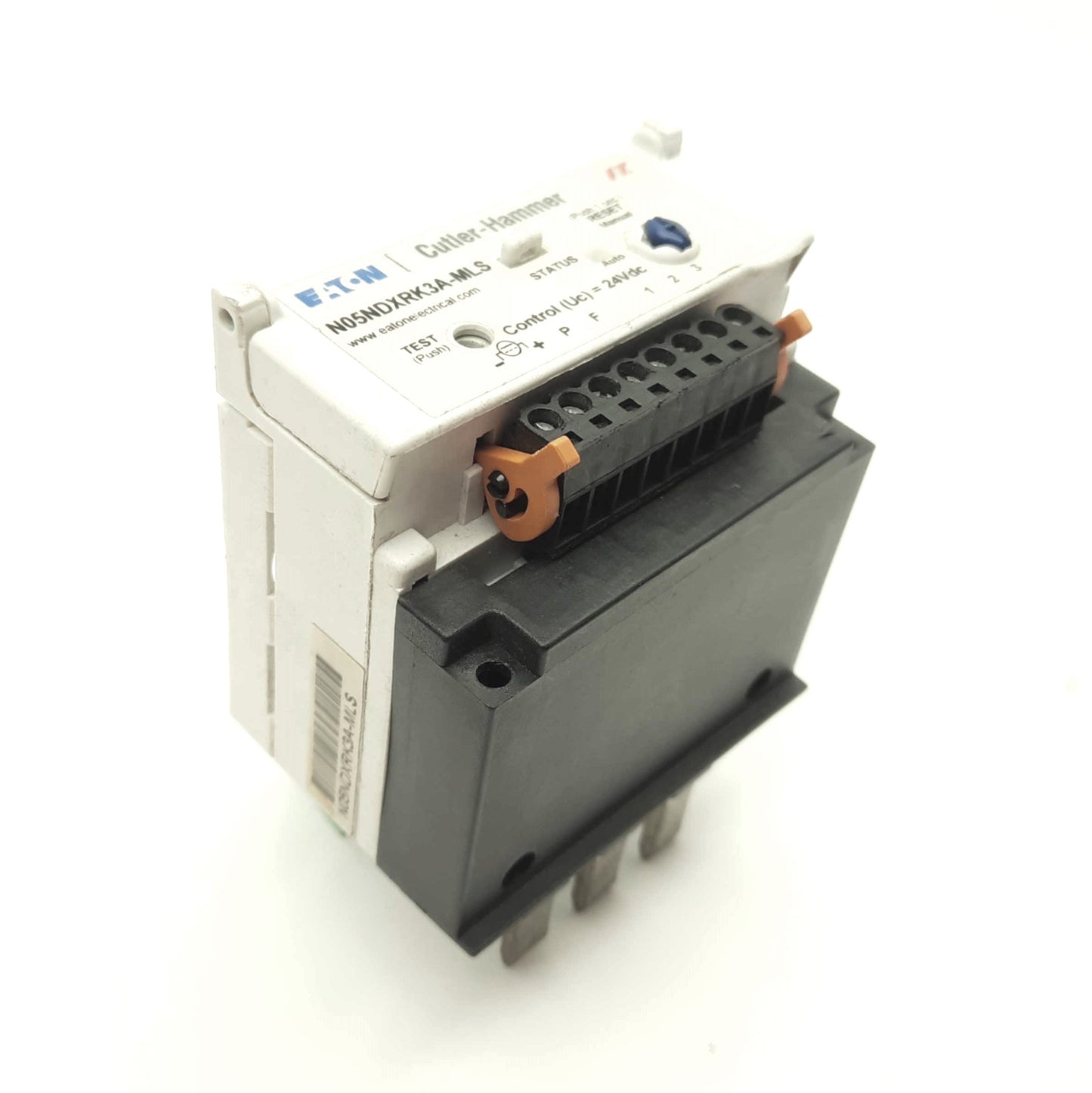 Used EATON Cutler-Hammer N05NDXRK3A-MLS NEMA Overload Relay 14-45A 600V 24VDC w/Stab