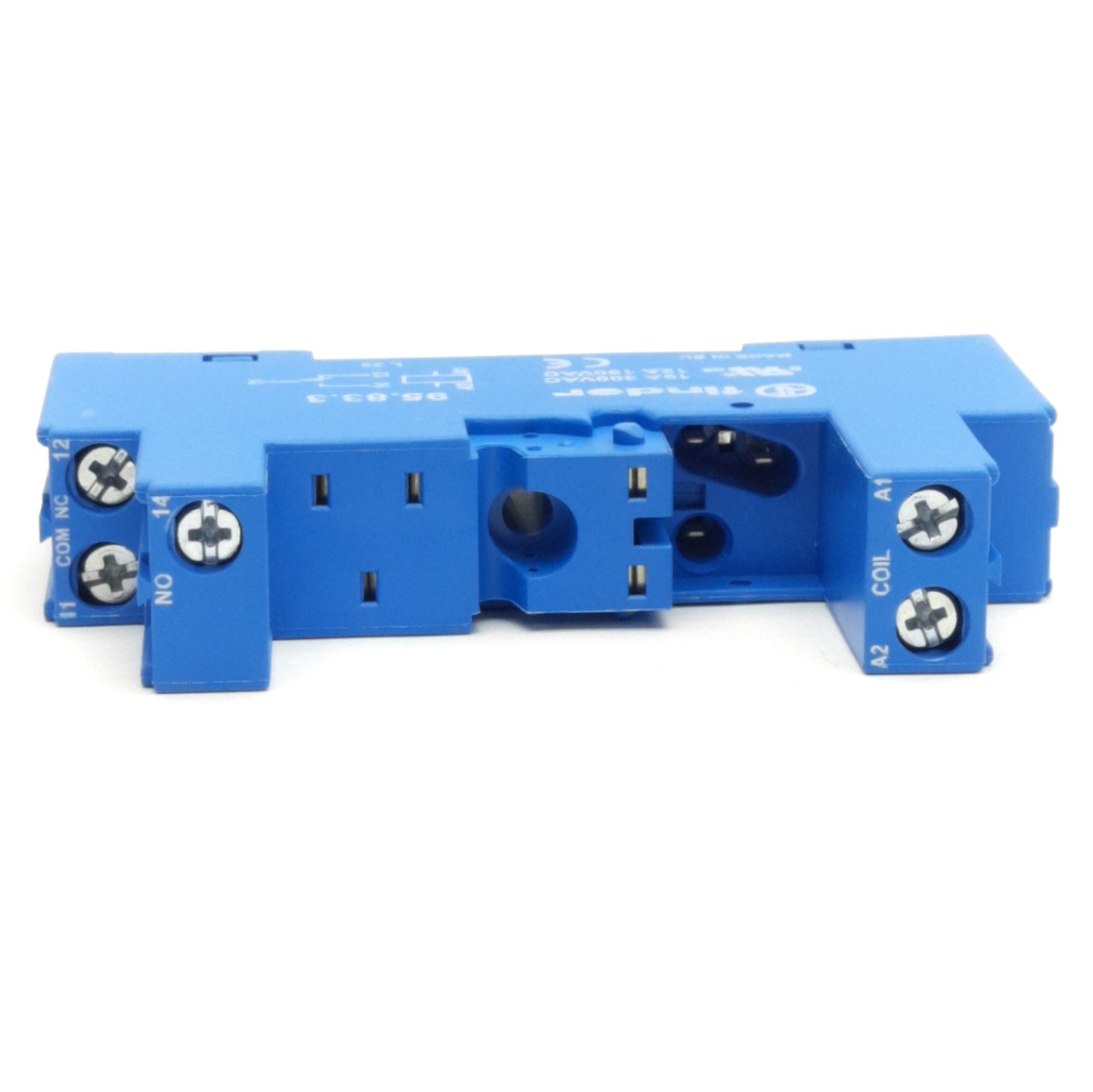 New – Open box Lot of 10 Finder 95.83.3 Clamp Terminal Socket, 10A 250V, 1CO-SPDT, DIN Rail