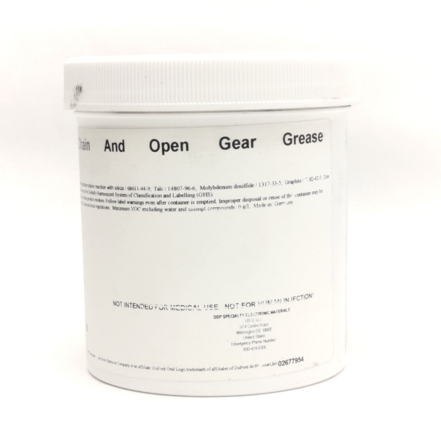 New DuPont 1122 Molykote Chain and Open Gear Grease, 397g, MoS2 & Gaphite