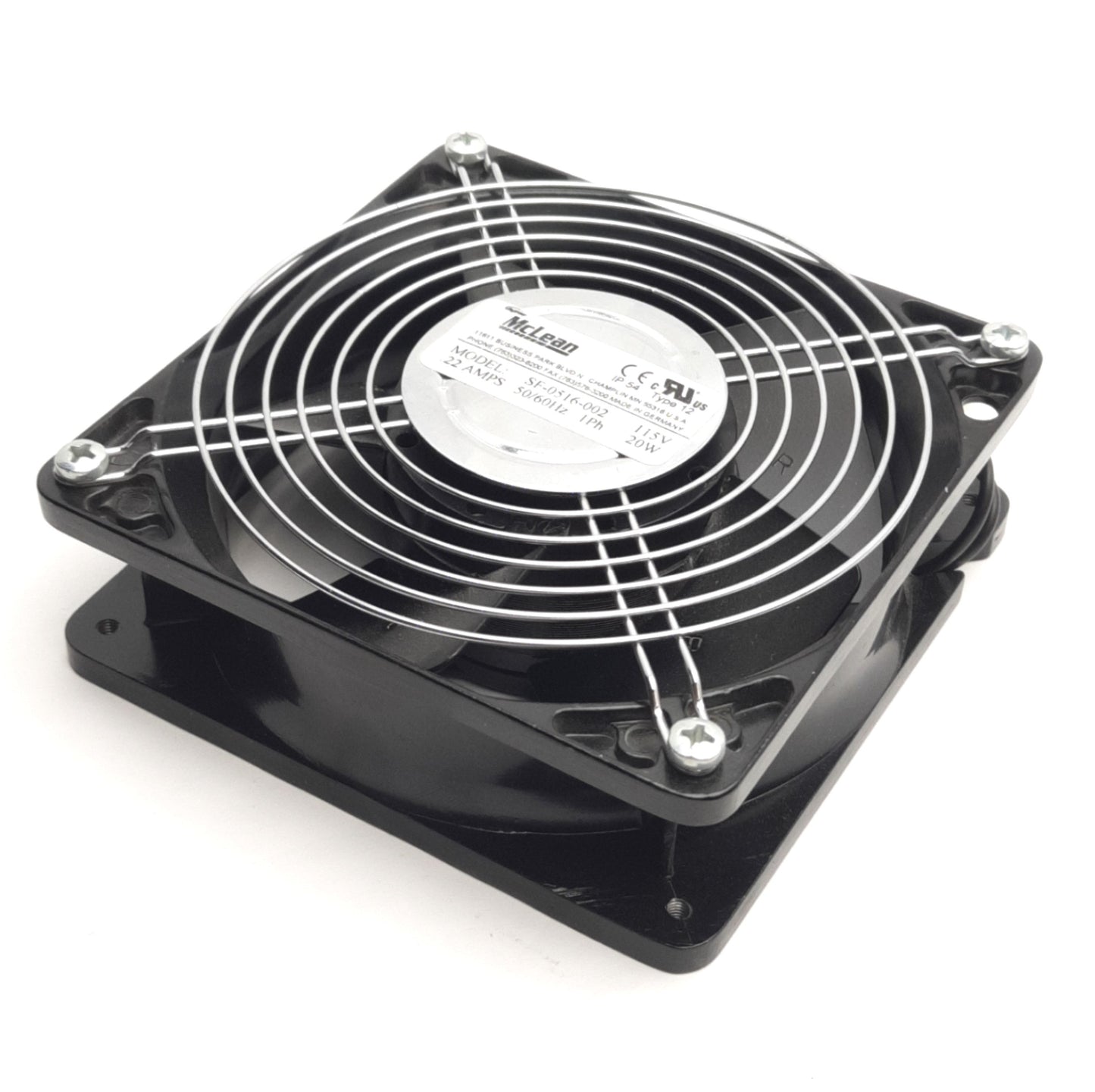 Used EBM Papst 4600N 466 Enclosure Fan For SF-0516-002, 115V, 120mm x 120mm