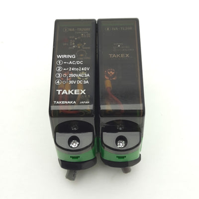 Used Takex NA-T20RF Through-Beam Photoelectric Sensor, 20m Range, 24-240V 3A