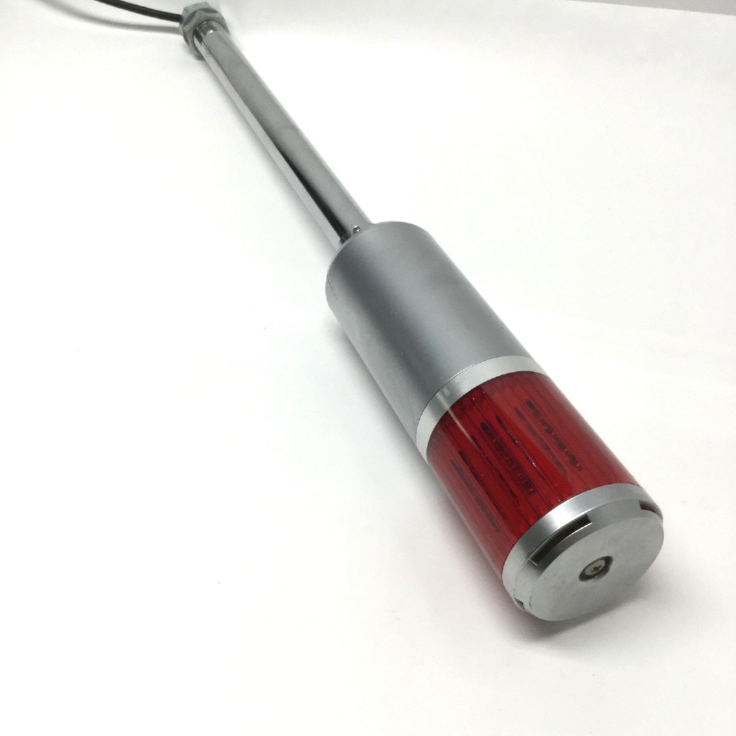 Used Patlite SE-102N Stack Light LED Signal Tower 24V AC/DC Red Lens, 12" Post