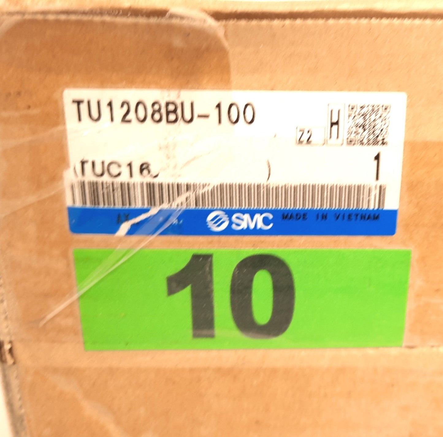 New SMC TU1208BU-100 Polyurethane Tubing Clear Blue 100 Meter Roll, 12mm O.D, 8 I.D
