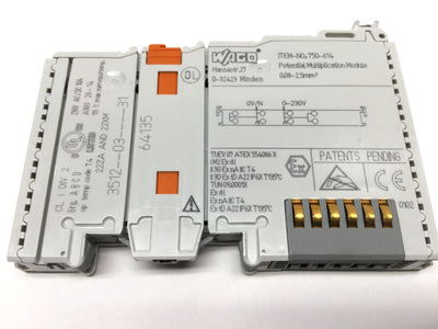 Used Wago 750-614 Power Potential Multiplication Distribution Module 0-230V AC/DC