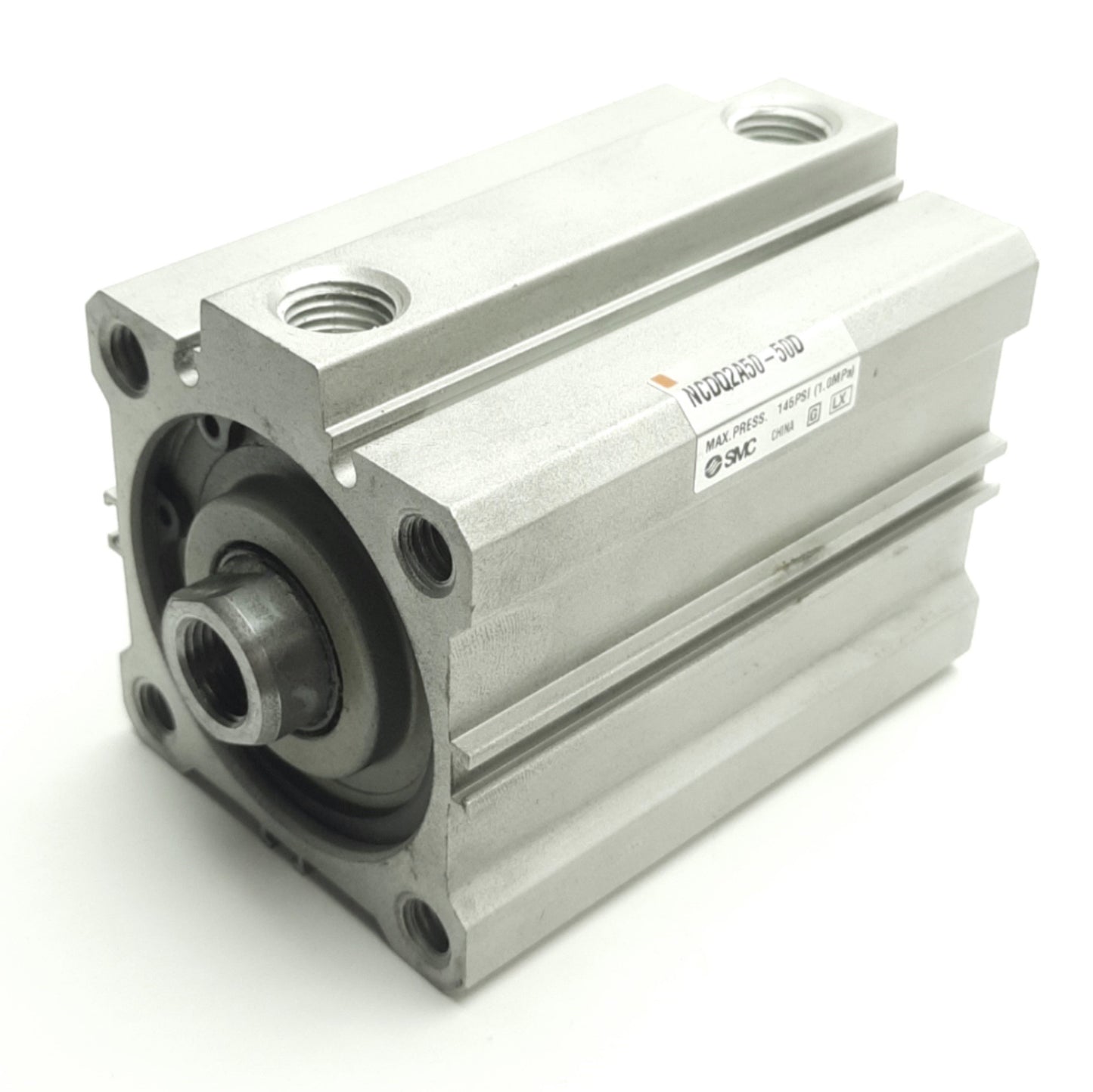 Used SMC NCDQ2A50-50D Pneumatic Cylinder 1/4" NPT, 1.0 MPa, 50mm Stroke/Bore