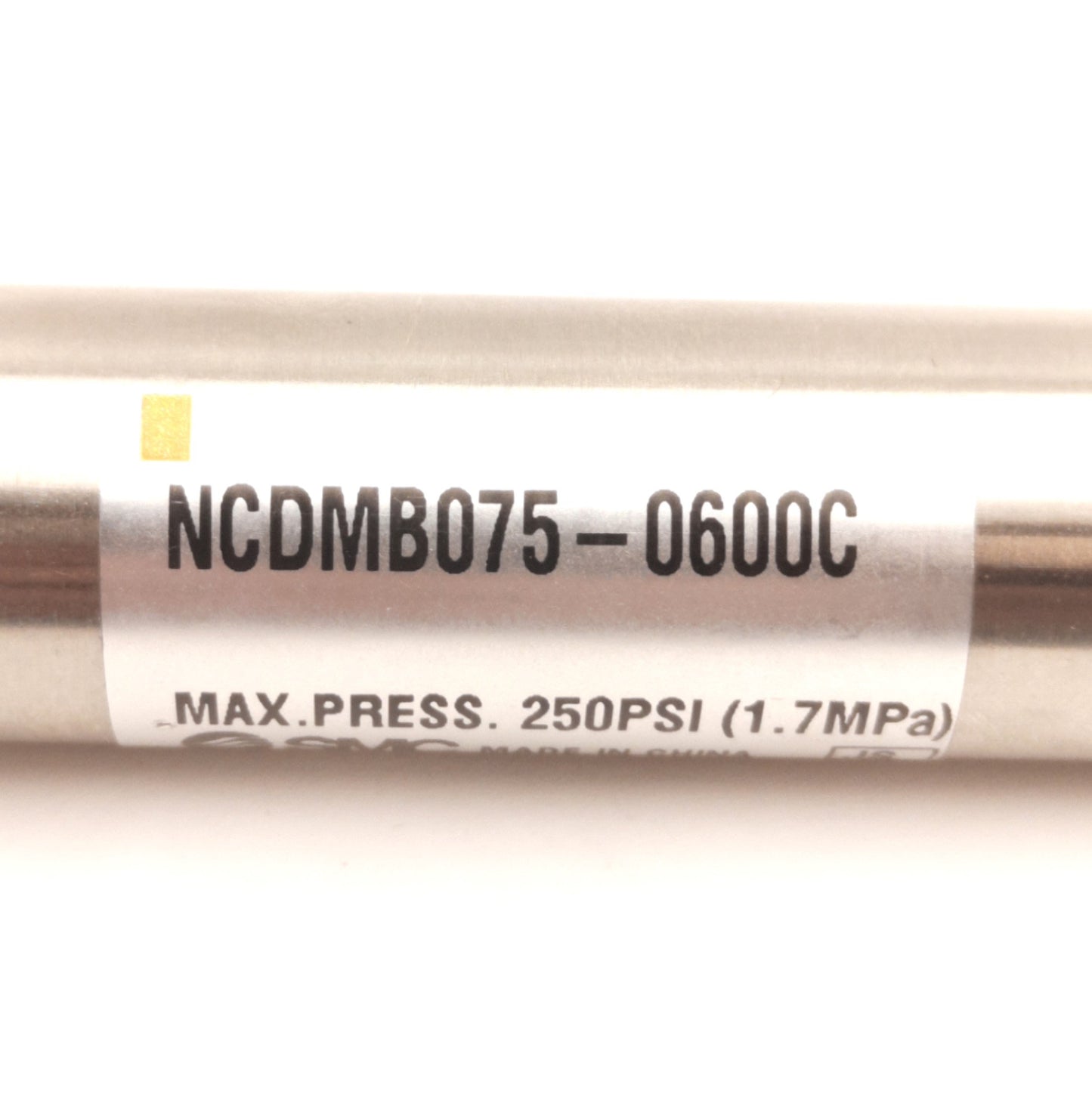 Used SMC NCDMB075-0600C Pneumatic Cylinder 3/4" Bore, 6" Stroke, 250Psi Max