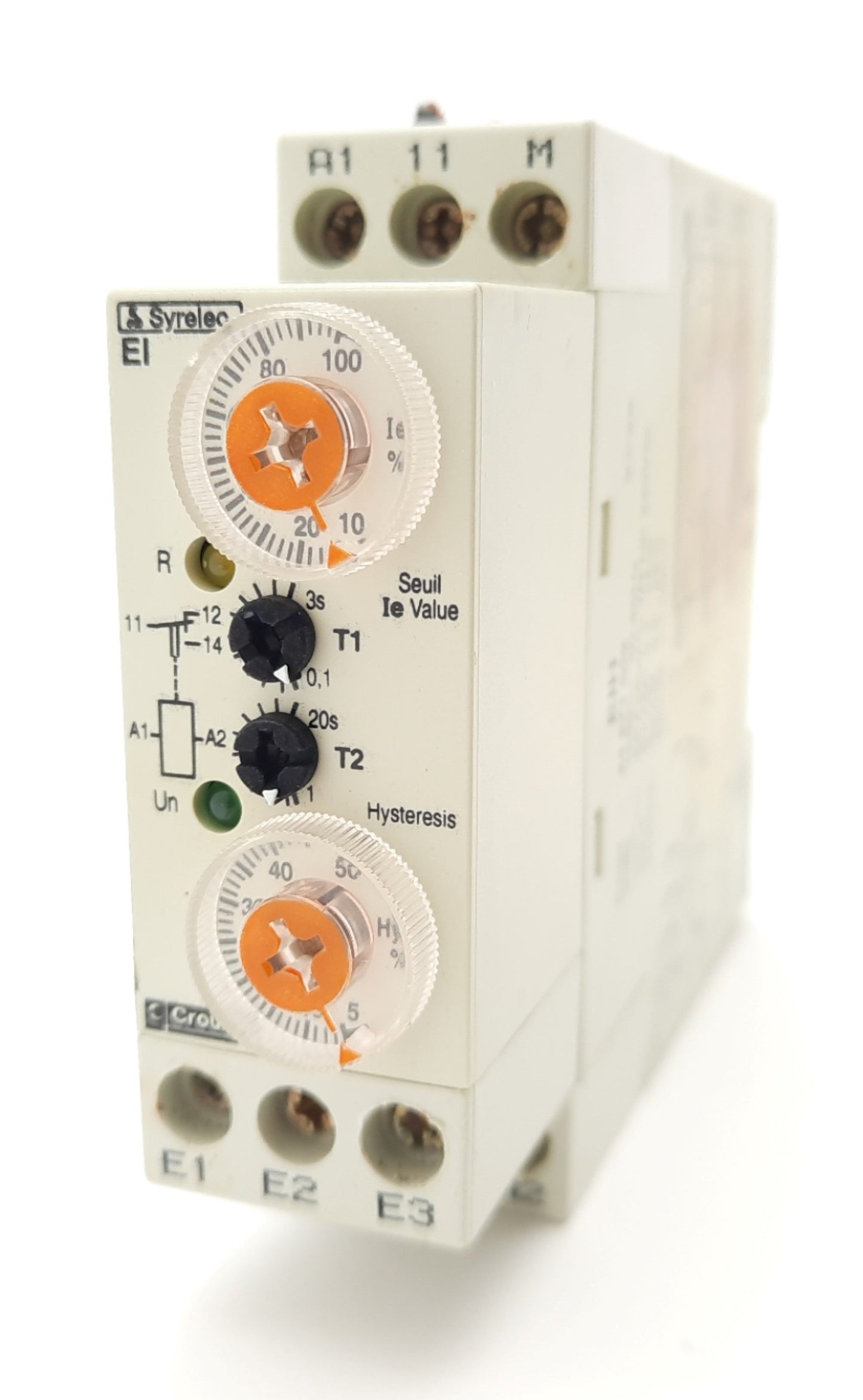 Used Crouzet 84871009 Current Control Relay, NO, Out: 250VAC 5A, In: 100-230VAC