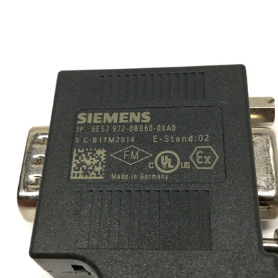 Used Siemens 6ES7 972-0BB60-0XA0 SIMATIC DP PROFIBUS Bus Connector Plug 12Mbps