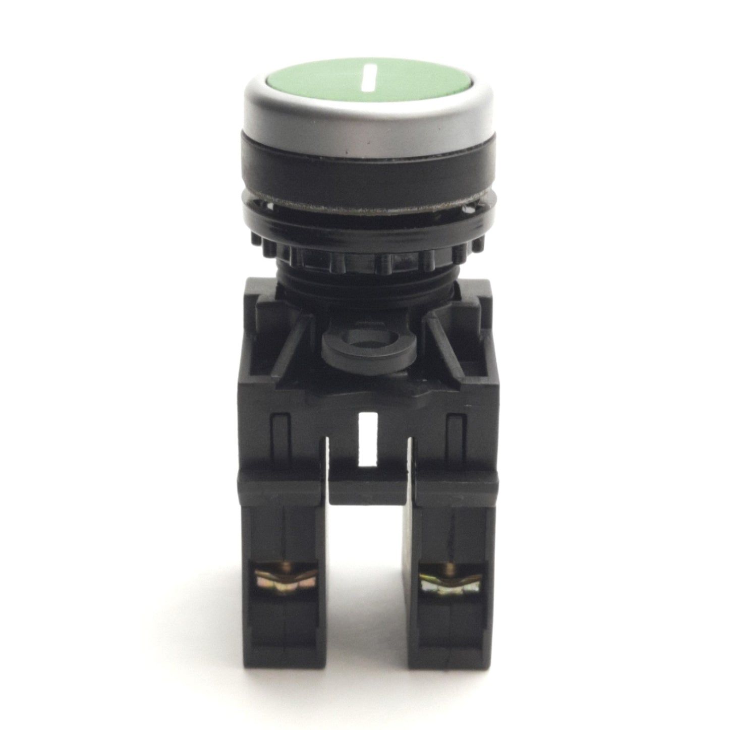 Used Lot of 3 Eaton Moeller M22-D-G-X1-K20 Pushbutton, 22mm Device, 2NO, Green/Flush