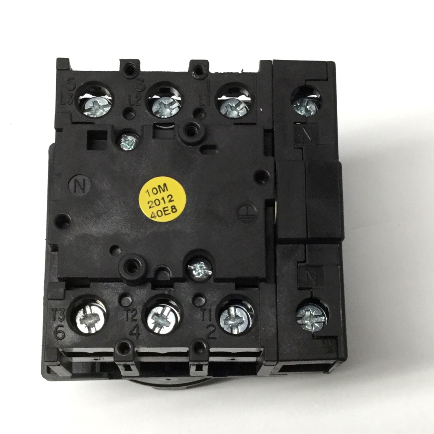 Used Eaton P1-25 SP1-025 ON-OFF Disconnect Switch, 3-Pole+N, 90° Throw, 600VAC 25A