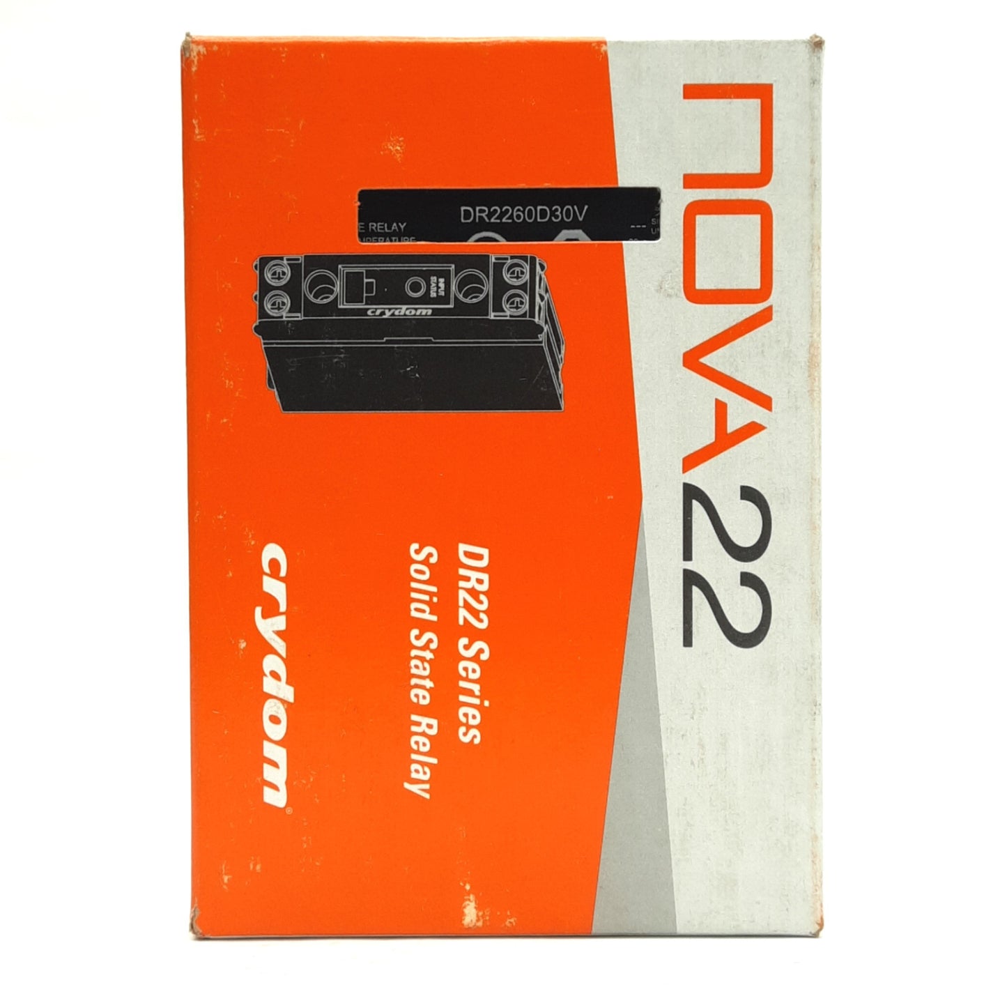 New Crydom DR2260D30V Solid State Relay, 4-32VDC Input, 48-600VAC Output, 30A