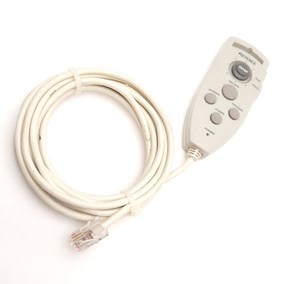 Used Keyence CV-110 Remote Control Hand Console, Pendant Controller, RJ-45