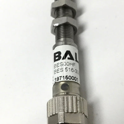 Used Balluff BES00HF Inductive Proximity Sensor, 1.5mm, 10-30VDC, PNP-NO, 3-Pin M8