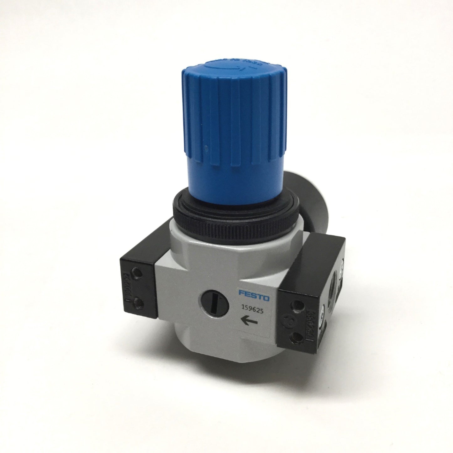 Used Festo LR-1/4-D-MINI Air Pressure Regulator G1/4, 0.5-12 bar Set Range w/Gauge