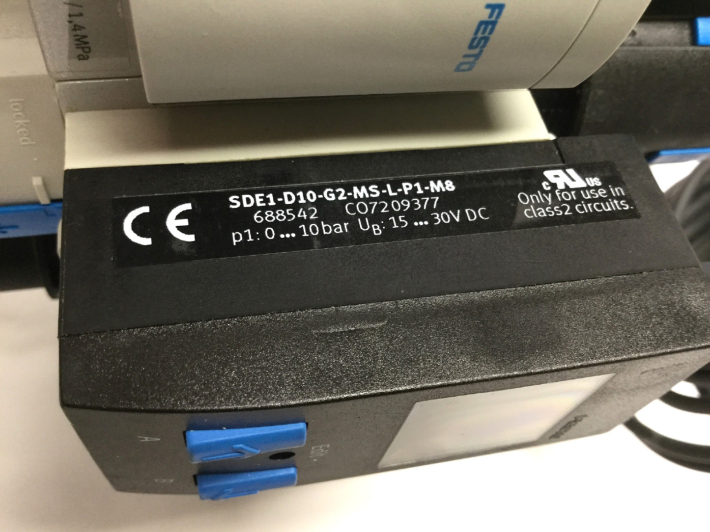 Used Festo MS4 Filter/Regulator w/ Pressure Switch, Shut-Off & Soft Start Valve, G1/4